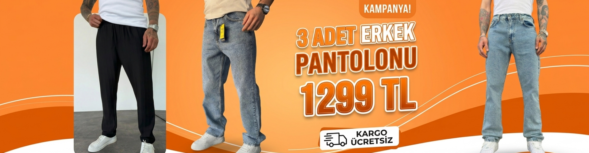 3 Adet Erkek Premium Pantolon