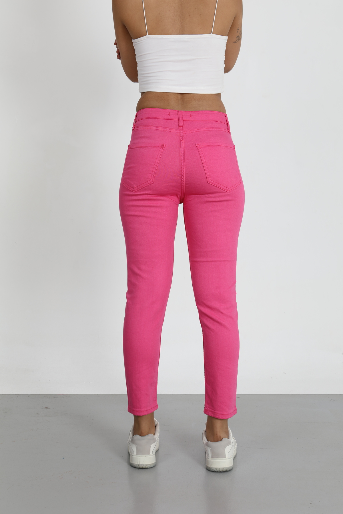PEMBE SLİM FİT JEAN PANTOLON YENİ SEZON 2026