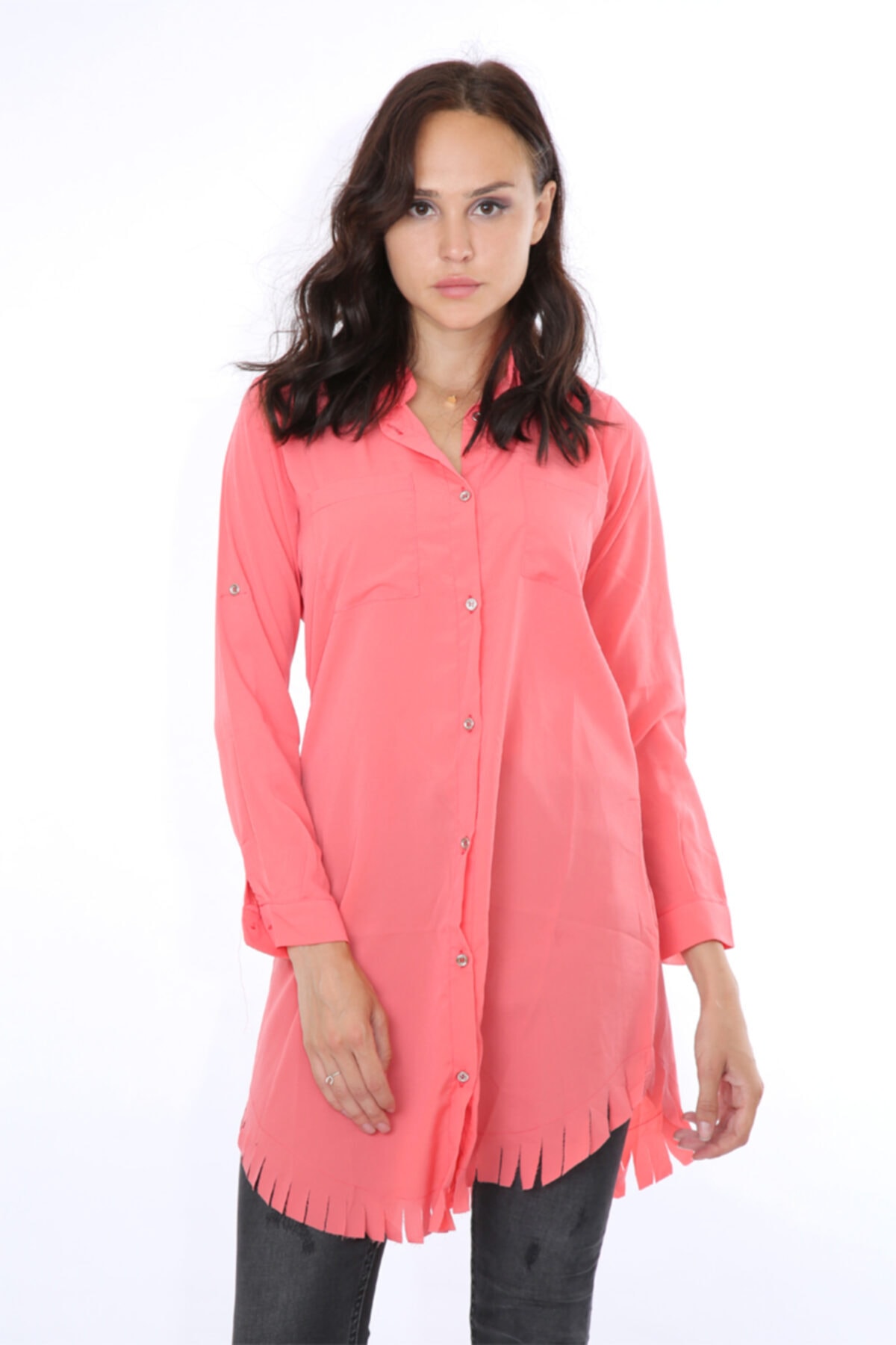 Kadın Açık Pembe Tunik
