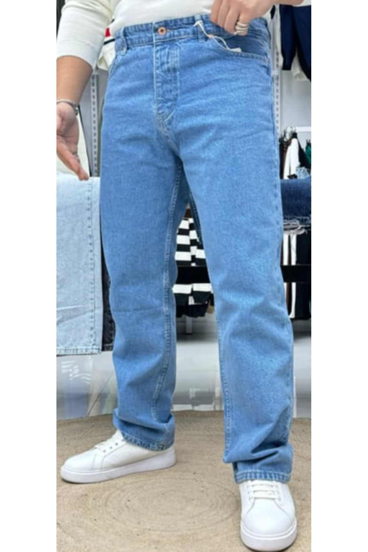 İZMİR MAVİ - Erkek  Baggy Pantolon
