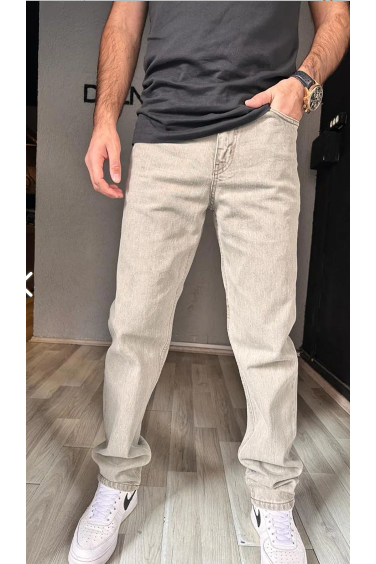 Haki - Erkek Baggy Pantalon