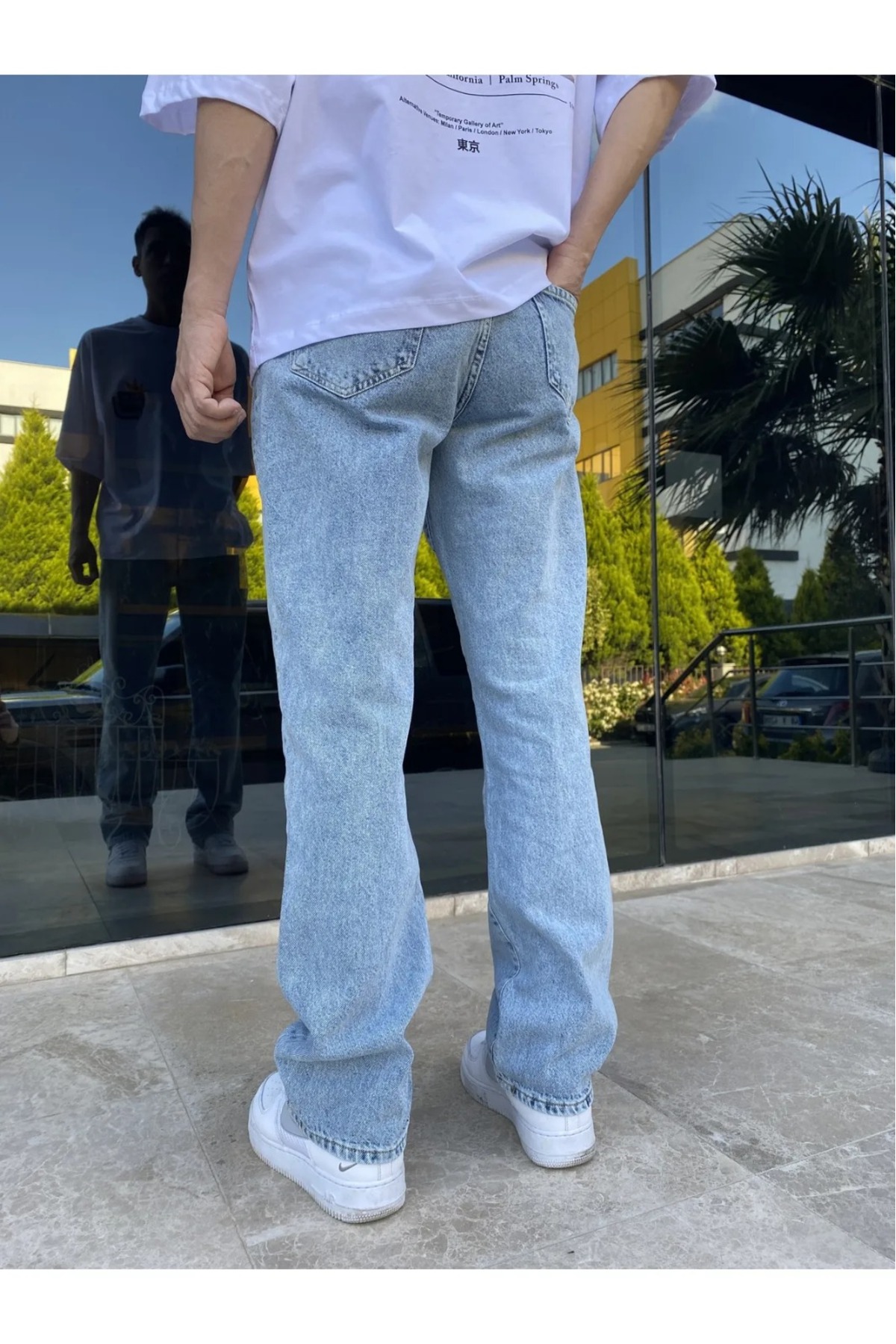 Buz Mavi- Kaizer Denim Erkek Baggy Jeans