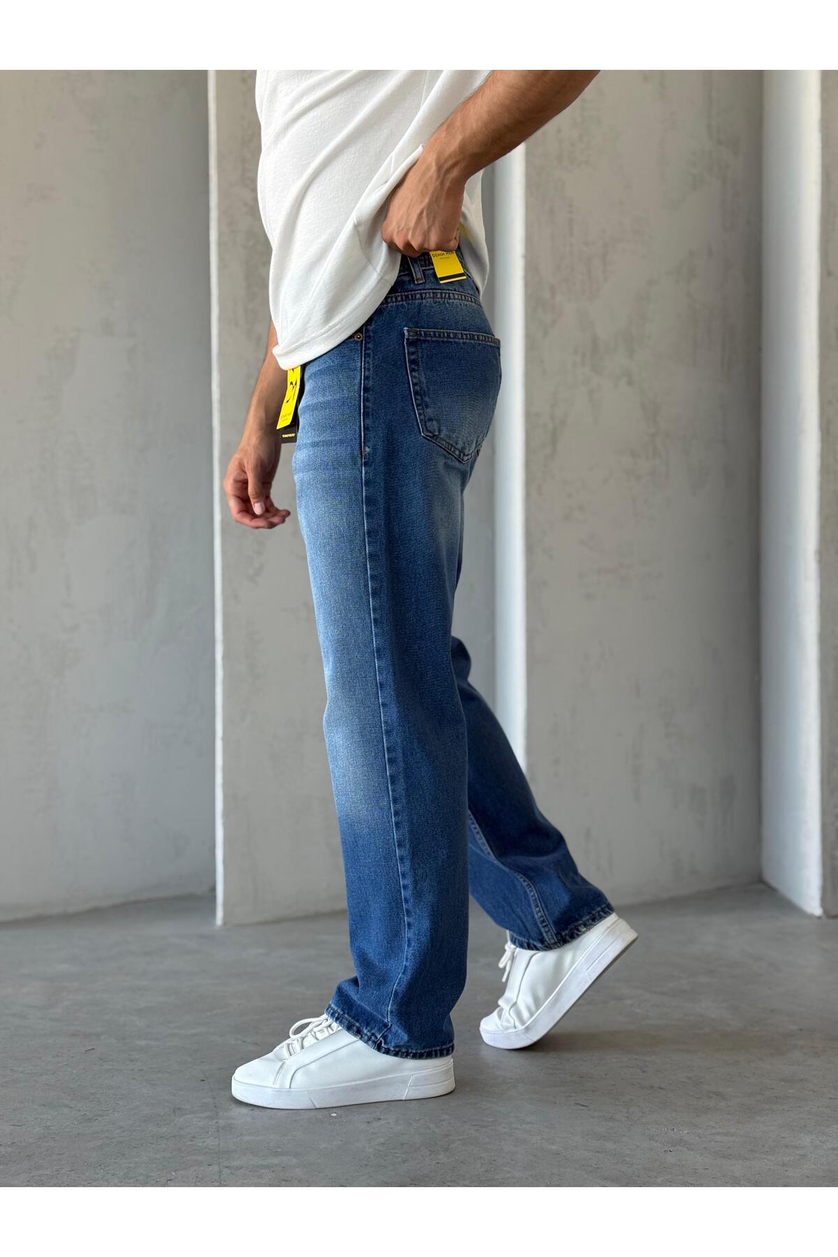 Mavi-DNM Erkek Baggy KİMYASALLI