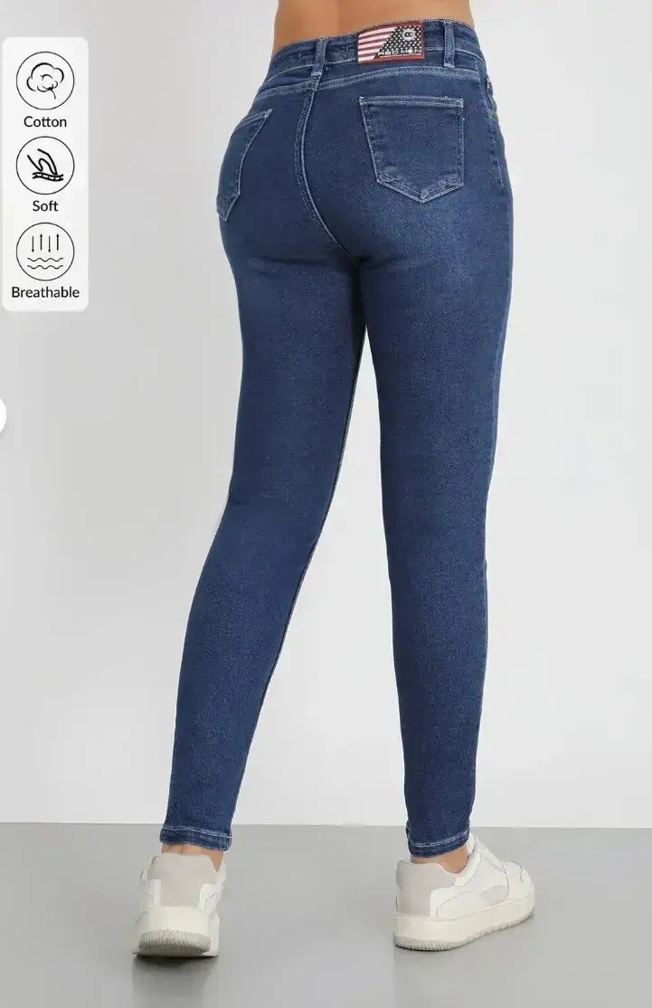 Lacivert-Slim Fit Jeans