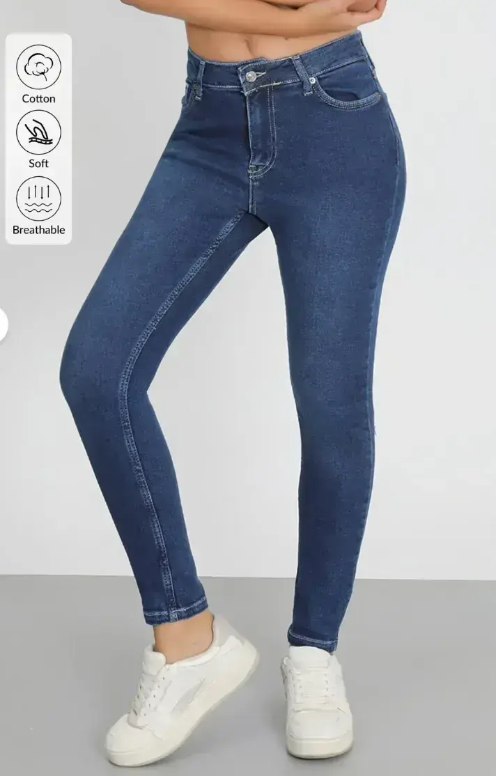 Lacivert-Slim Fit Jeans