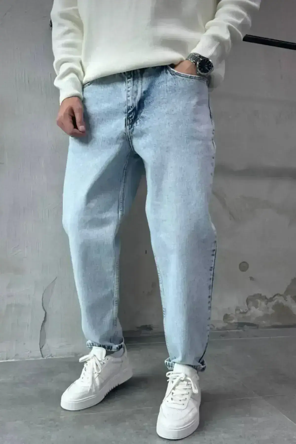 Buz Mavi - Boyfriend Kot Pantolon